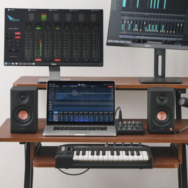EDIFIER MR3 監聽喇叭| 52Hz 深沉低音．TRS 平衡輸入．聲學空間補償